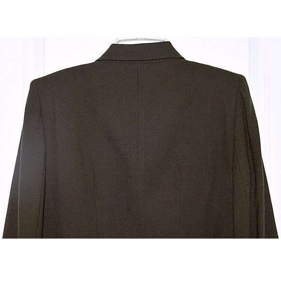 Anne Klein Vintage 90s / Y2K 100% Wool Double-Breasted Pantsuit - Picture 6 of 16